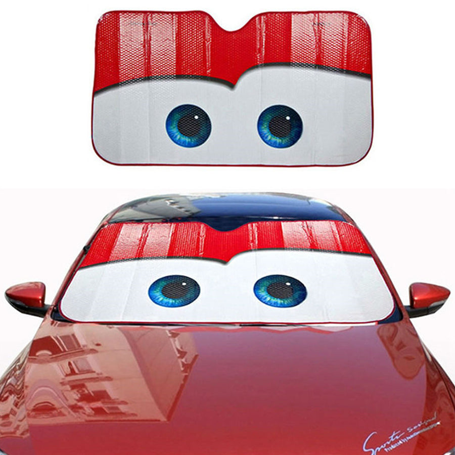 6 Colors Eyes Heated Windshield Sunshade Car Window Windscreen