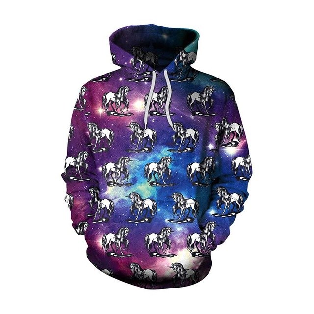 New Fashion Men//Women  Unicorn Cartoon Hoodies