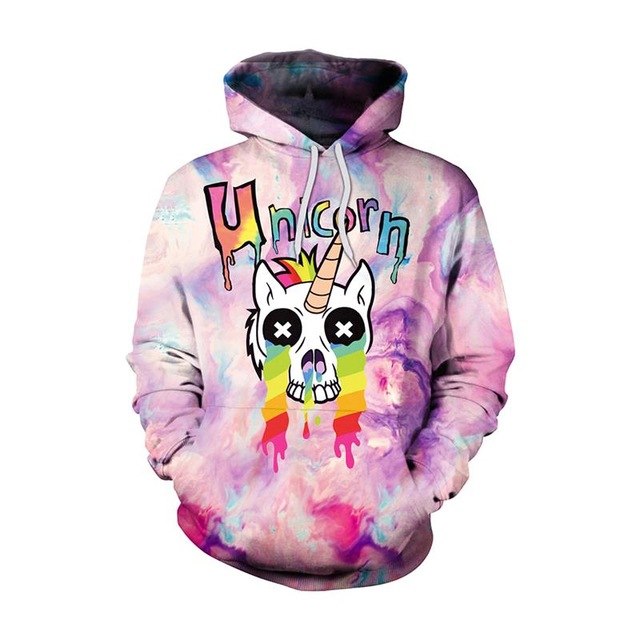 New Fashion Men//Women  Unicorn Cartoon Hoodies