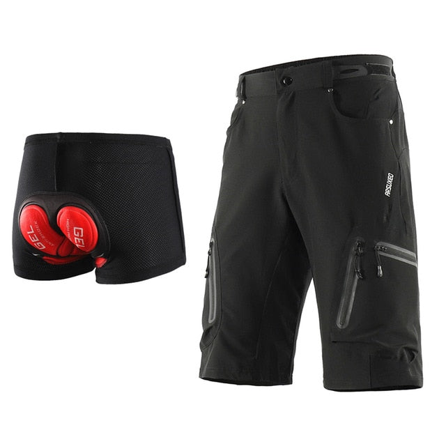 Men Outdoor Sports Cycling Shorts MTB Downhill Trousers Mountain Bike Bicycle Shorts Water Resistant Loose Fit - GilloServ