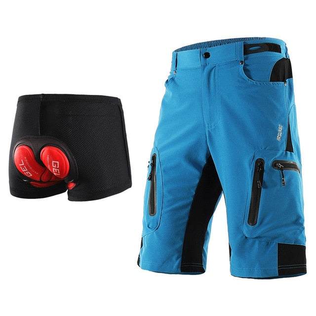 Men Outdoor Sports Cycling Shorts MTB Downhill Trousers Mountain Bike Bicycle Shorts Water Resistant Loose Fit - GilloServ