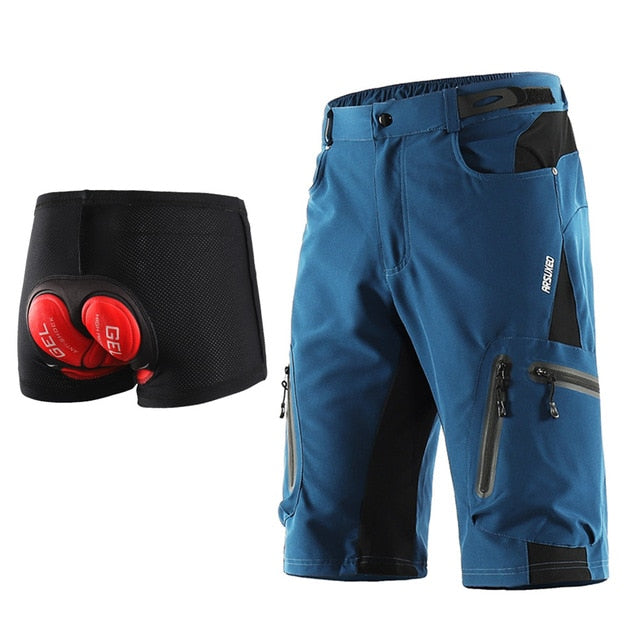 Men Outdoor Sports Cycling Shorts MTB Downhill Trousers Mountain Bike Bicycle Shorts Water Resistant Loose Fit - GilloServ