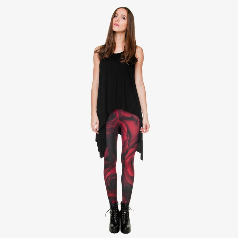 Fashion Flowers Printing Legging Women - GilloServ