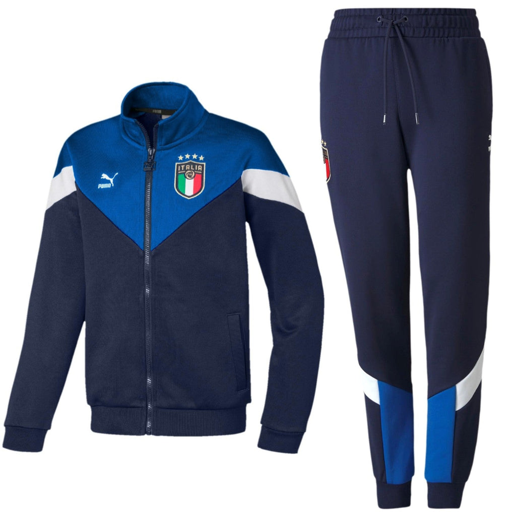Kids - Italy navy Iconic Fans presentation Soccer tracksuit