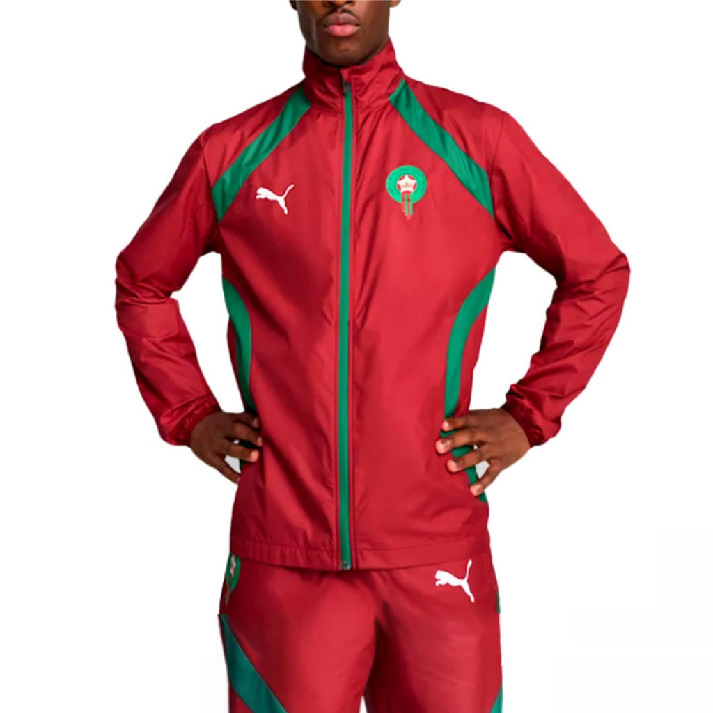 Morocco pre-match presentation soccer tracksuit