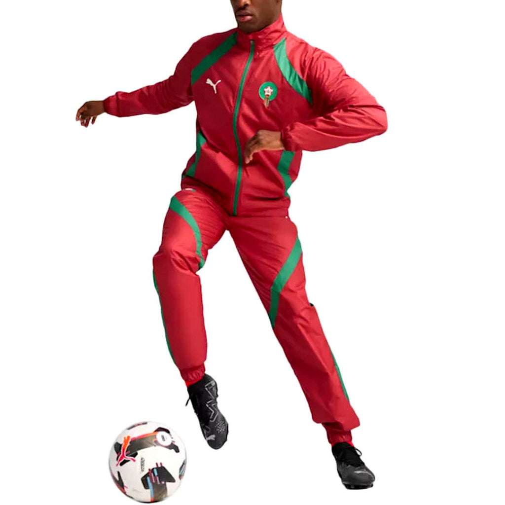 Morocco pre-match presentation soccer tracksuit
