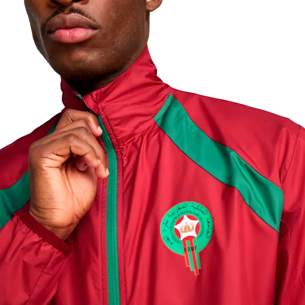 Morocco pre-match presentation soccer tracksuit