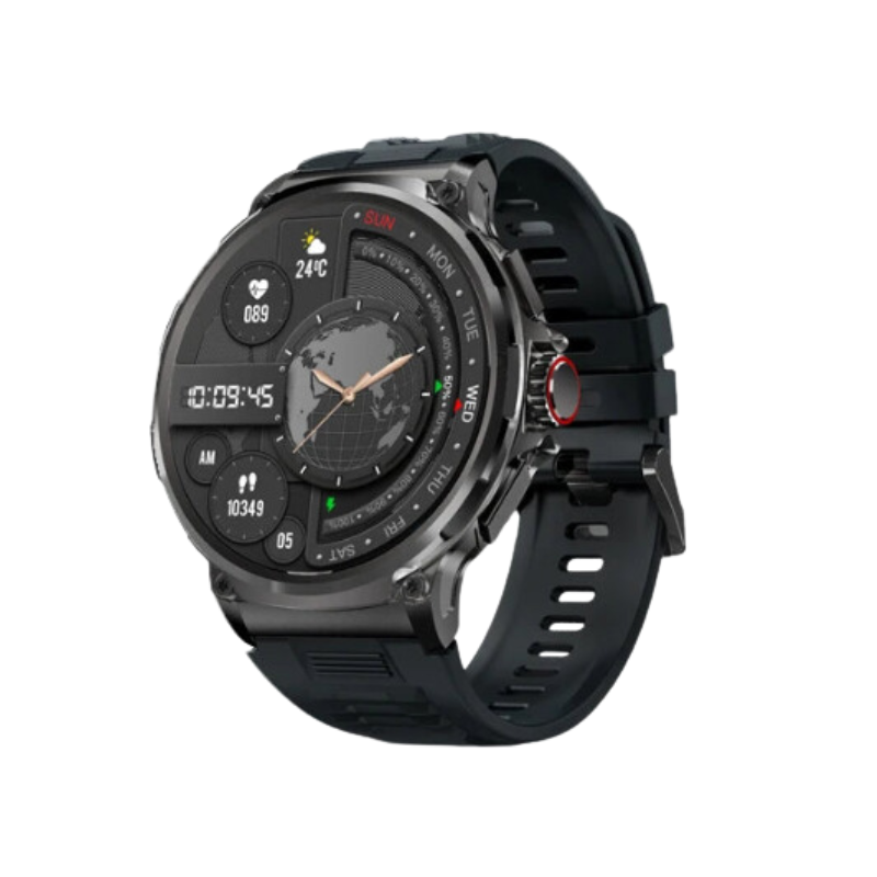 Smartwatch GPS Bluetooth Call Sports Fitness (Black) - GilloServ