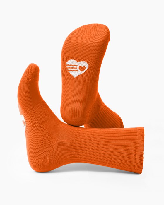Sport Crew Socks - Orange - GilloServ