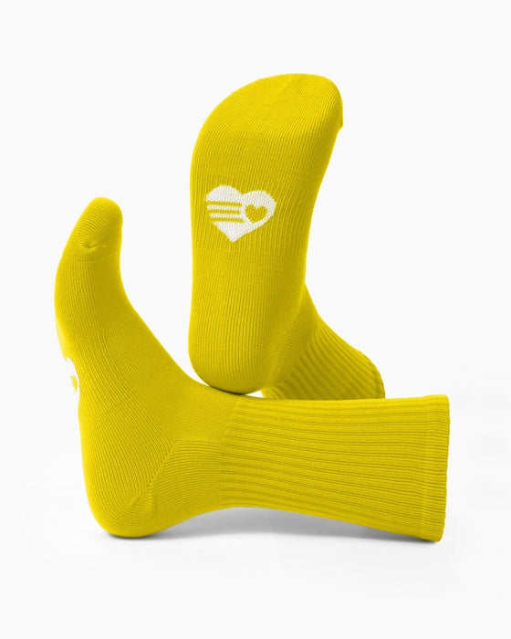 Sport Crew Socks - Yellow - GilloServ