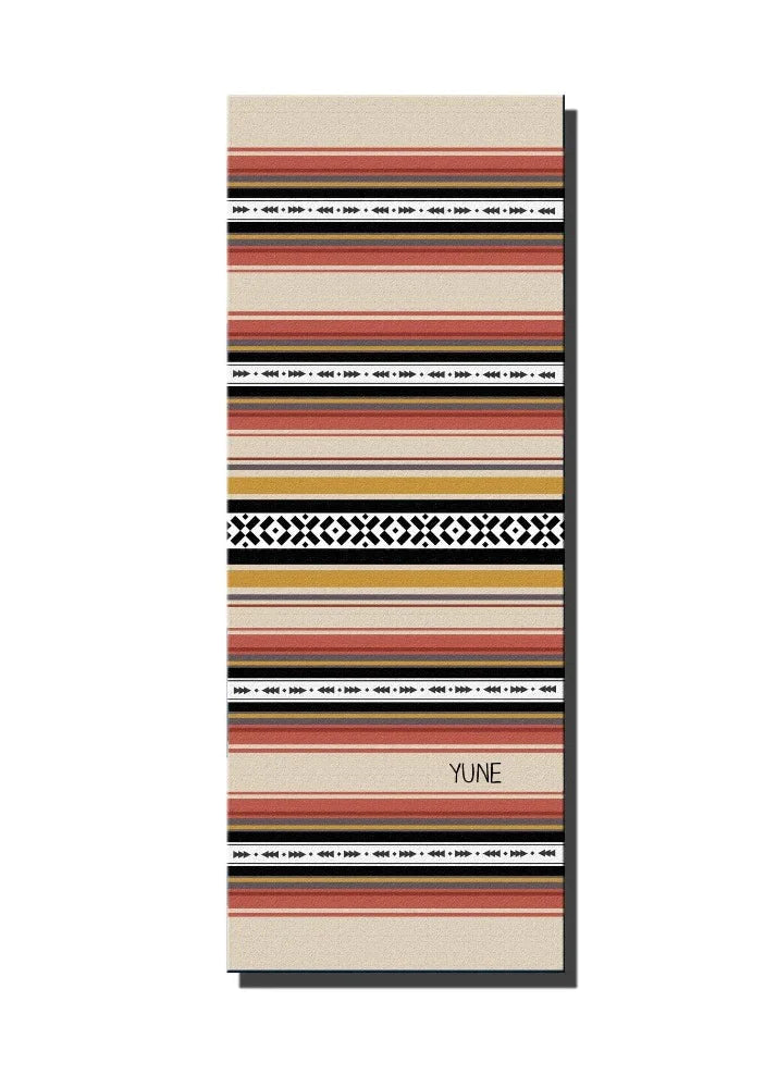 Yoga Mat | 6mm Thick | Striped | Non-Slip | Eco Friendly | Yune Yoga | Dion - GilloServ