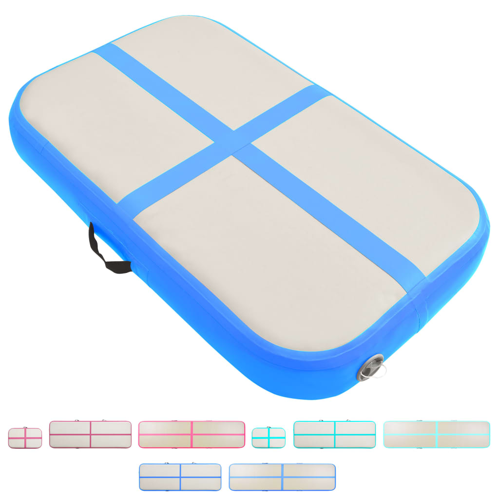 VidaXL Air Track Mat Gymnastics Air Mat with Pump Inflatable Training Mat PVC - GilloServ